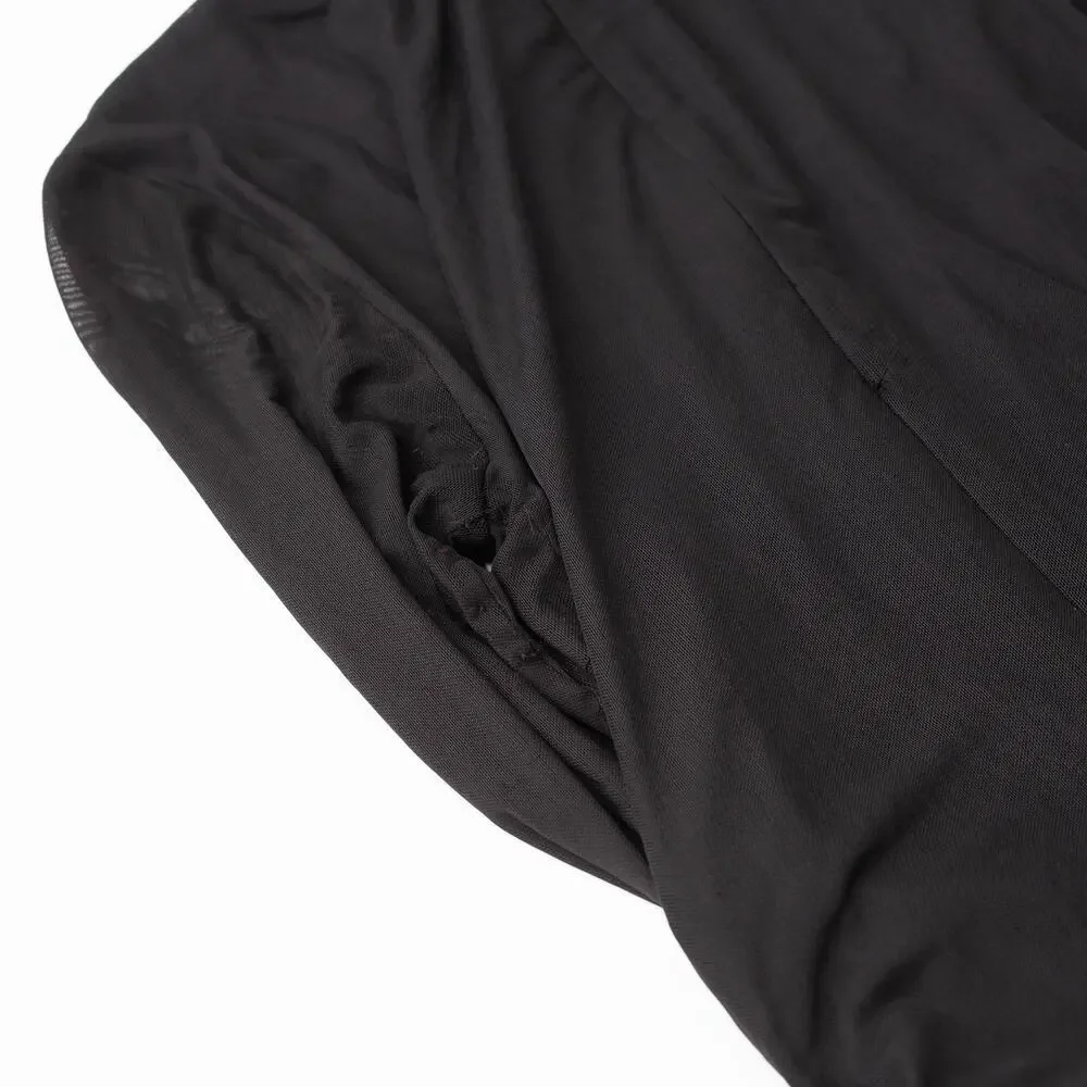 Saunders x RTR Mesh Black Mesh Midi Dress